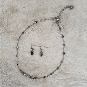 LIA SOPHIA necklace & earrings NWOT